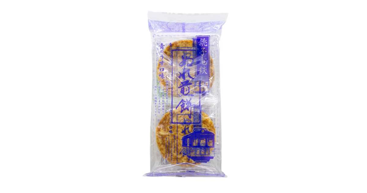 銚子電鉄ぬれ煎餅 青のうす口味