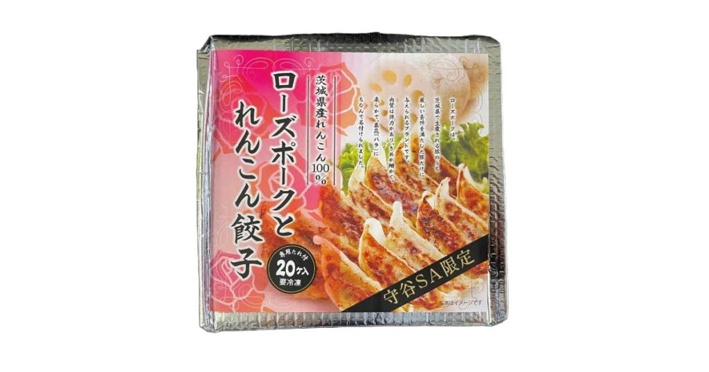 ローズポークとレンコン餃子